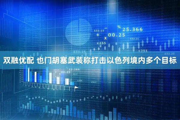 双融优配 也门胡塞武装称打击以色列境内多个目标